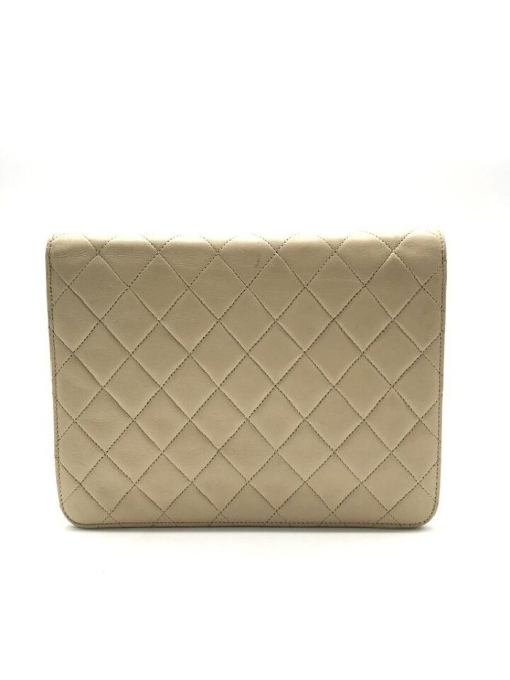 Chanel Quilted Shoulder Bag Chain Gold Beige - Picture 3 of 10